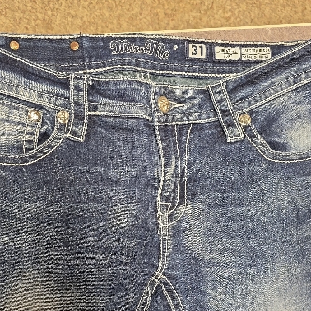 Miss Me Denim Jeans with Copper Details
